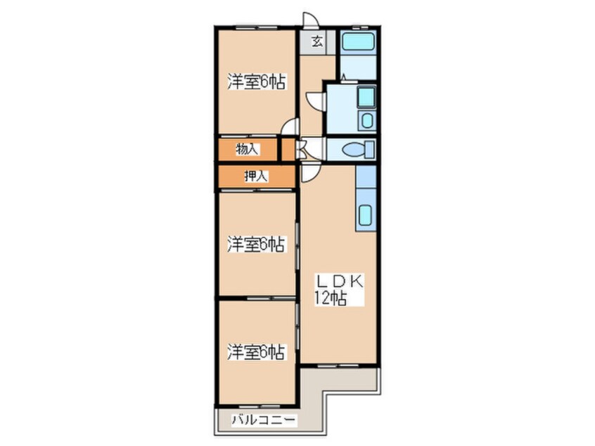 間取図 グリーンフィールド９２