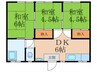 下原アパート 3DKの間取り