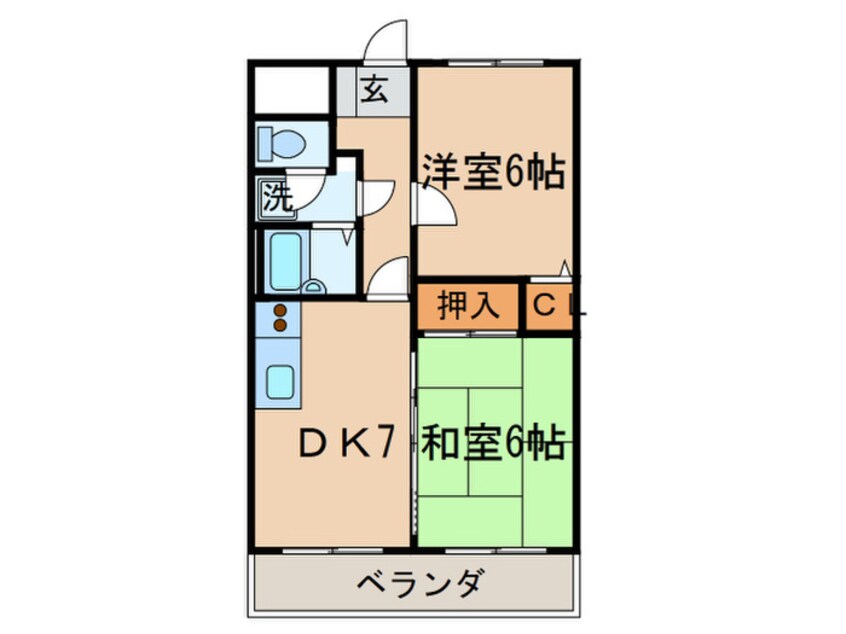 間取図 ﾗｲｵﾝｽﾞﾏﾝｼｮﾝ皇后崎公園(809)