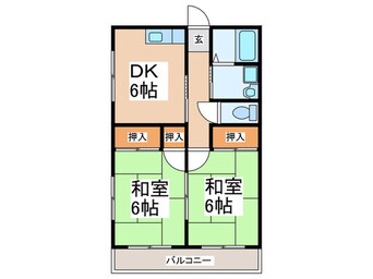 間取図 平田ハイツ２号