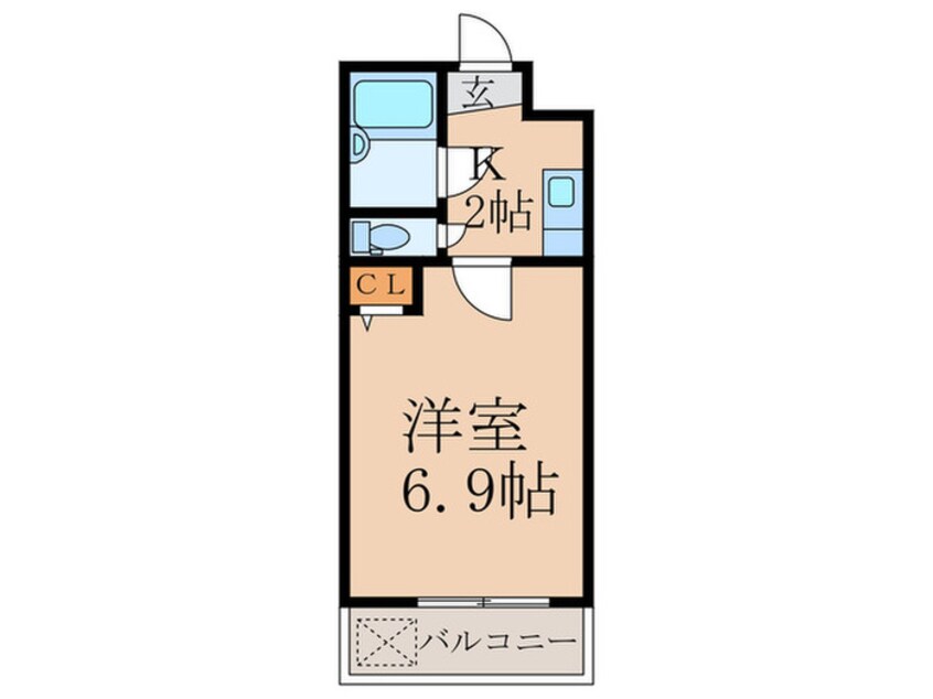 間取図 FLAT6　山本