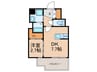 ＲＥＳＩＤＥＮＣＥ花畑 1DKの間取り