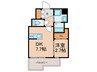 ＲＥＳＩＤＥＮＣＥ花畑 1DKの間取り