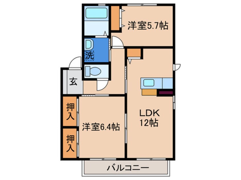 間取図 ハ－ティストN　E棟