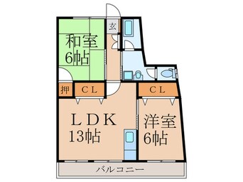 間取図 花宅ビル