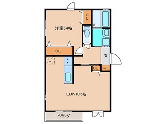 間取図 プレステージ和白Ⅵ　A