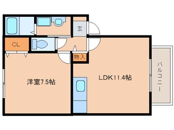 間取図 アネックス柳瀬Ｂ棟