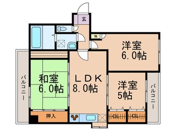 間取図 博多桶屋町ビル