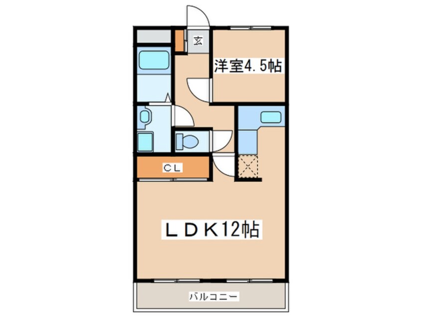 間取図 アビタシオン夜須