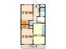 クレア－レ加用 2DKの間取り