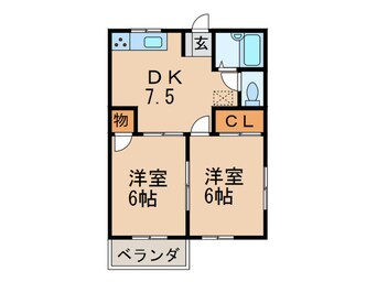 間取図 ハイツ中本