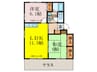 アイリス第２大野城 2LDKの間取り
