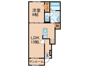 間取図 プロスペリティ岡垣Ⅱ