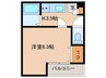 イモーレ真砂 1Kの間取り