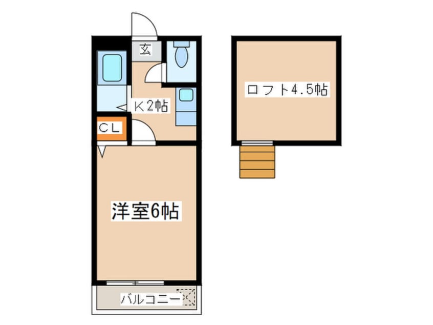 間取図 レインボ－二日市