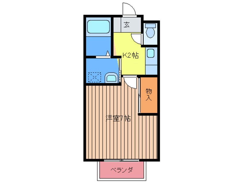 間取図 シャポ－２０００