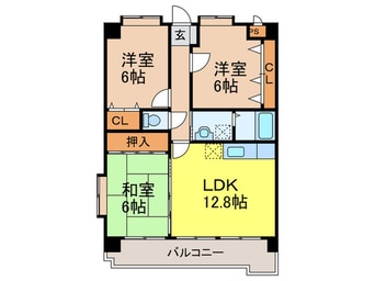 間取図 アメニティ旗崎