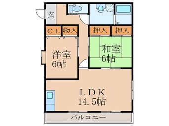 間取図 キャステール三友