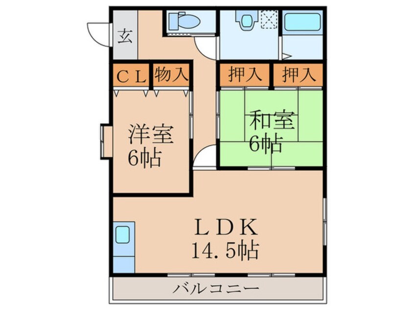 間取図 キャステール三友