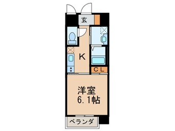 間取図 MDIフェリース戸畑駅前