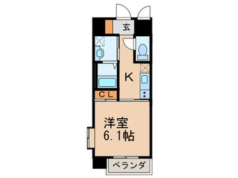 間取図 MDIフェリース戸畑駅前