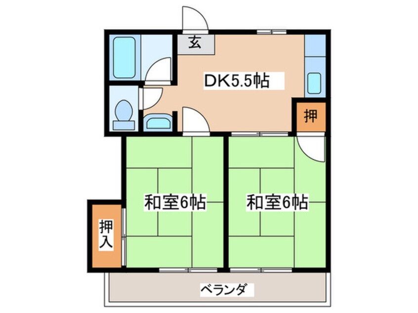 間取図 パープルビレッジ