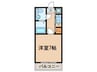 アルティ博多駅南 1Kの間取り
