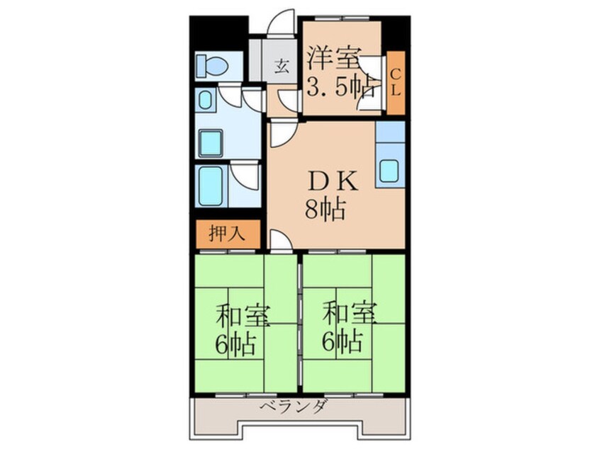 間取図 クレベール皇后崎