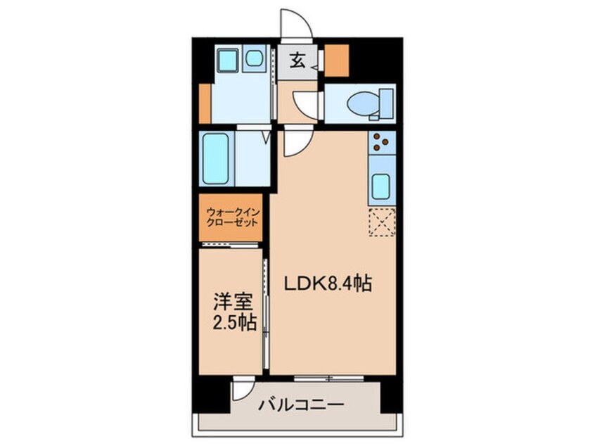 間取図 クロロ　ザ　グランド　リバー