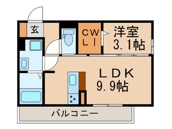 間取図 Ｄ－ｒｏｏｍ今宿１丁目