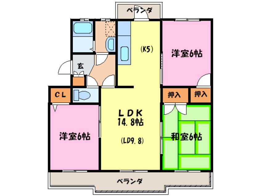 間取図 RESIAS　CHIKUSHINO　BLDG.