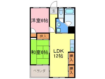 間取図 フォ－レスト折尾