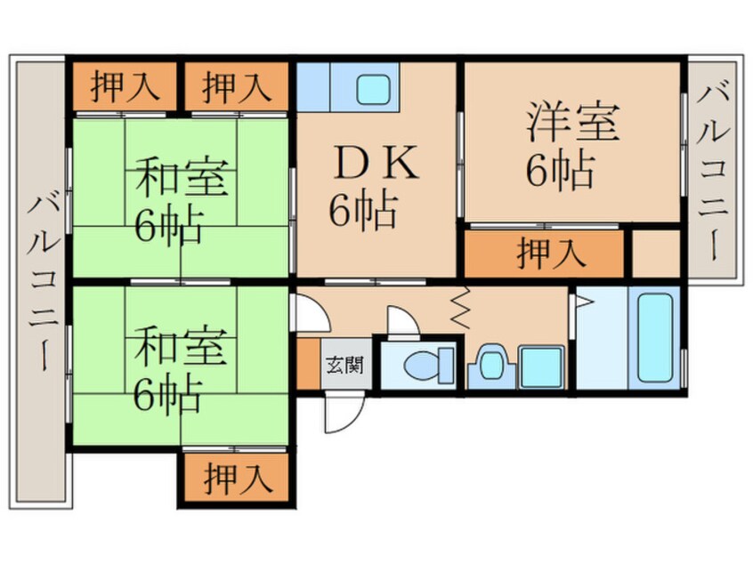 間取図 第２立岩ビル