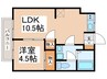 Ｊ・Ｈｉｌｌｓーｓｕｚａｋｕ 1LDKの間取り