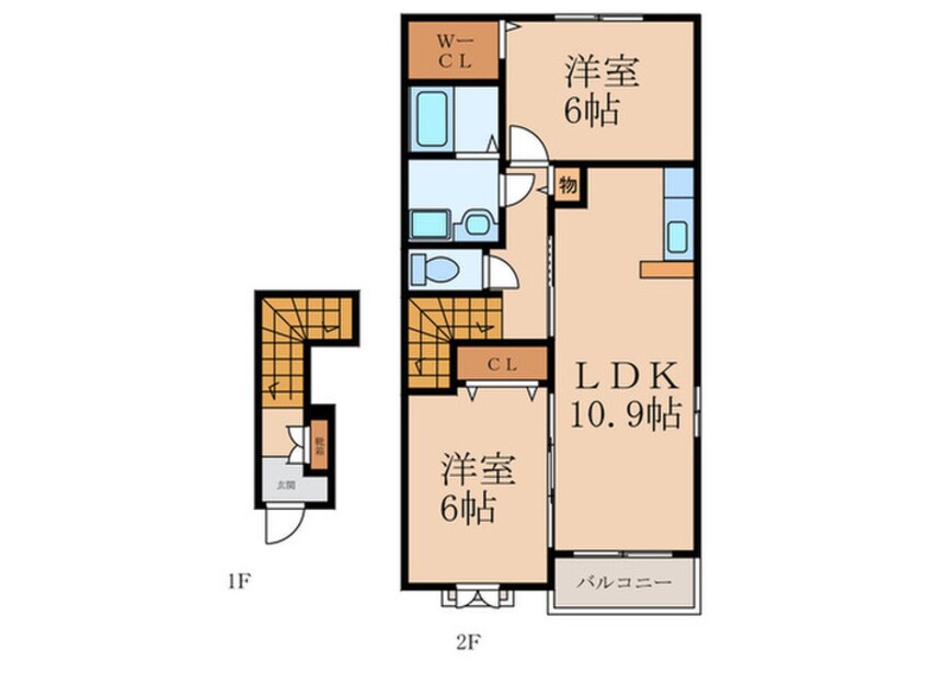 間取図 エテルノ・ピーヌⅡ