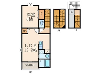 間取図 アメニティ下石田Ⅱ