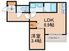 GAIA 櫛原 1LDKの間取り