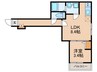 GAIA 櫛原 1LDKの間取り