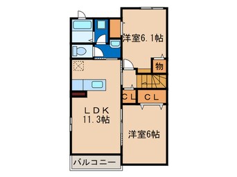 間取図 メゾン・フロージュⅡ