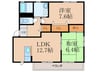 ファンテージ21 Ｂ棟 2LDKの間取り