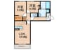 Ｂｅｌｌ　Ｄｅｍｅｕｒｅ　Ｂ棟 2LDKの間取り