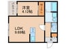 BRAVE　BASE　久留米南 1LDKの間取り
