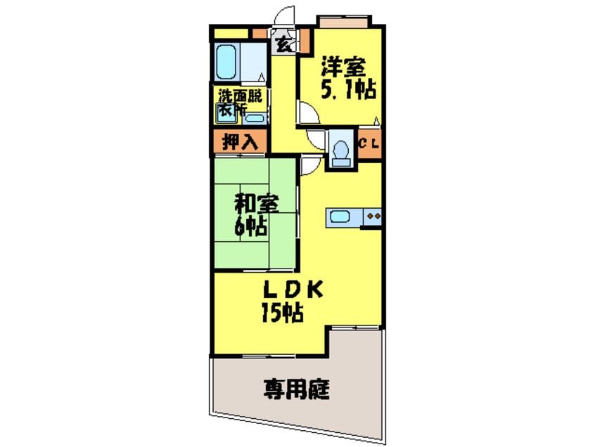 間取図 フォレストレイク南大橋