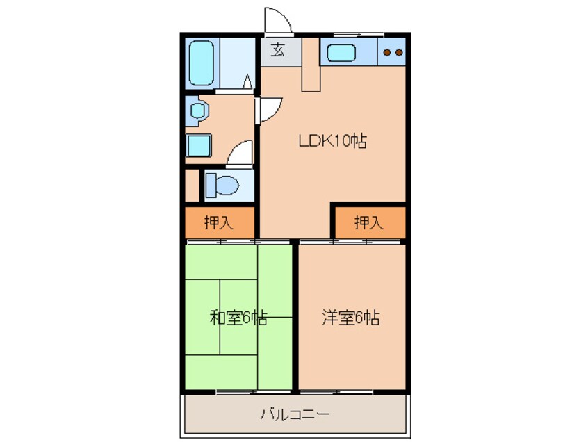 間取図 サンコーポあまの