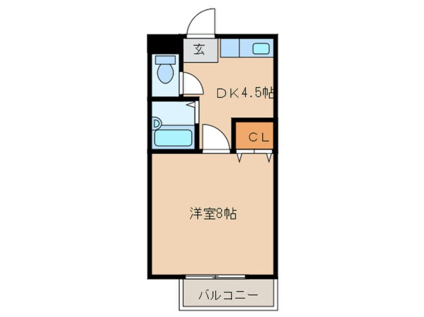 間取図 サンガーデン福間Ａ棟