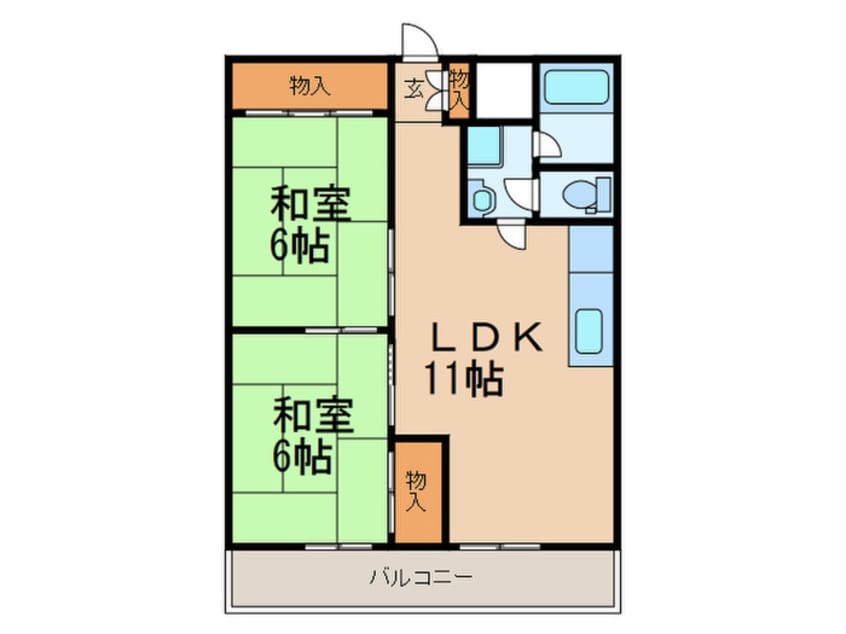 間取図 清水ビル穴生マンション