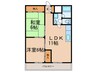 清水ビル穴生マンション 2LDKの間取り