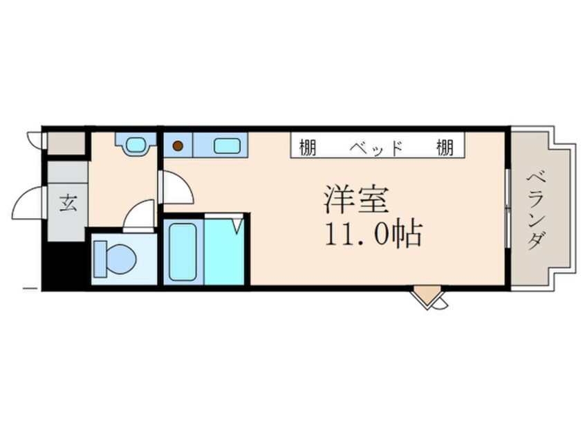 間取図 アンシャンテ北方