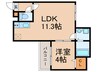 ＳＡＮＢＡＴＨ　ＭＯＲＯＯＫＡ 1LDKの間取り