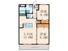シベール高須 2LDKの間取り